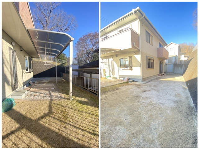 土岐市泉町大富　おりべの丘　中古住宅のお庭の写真