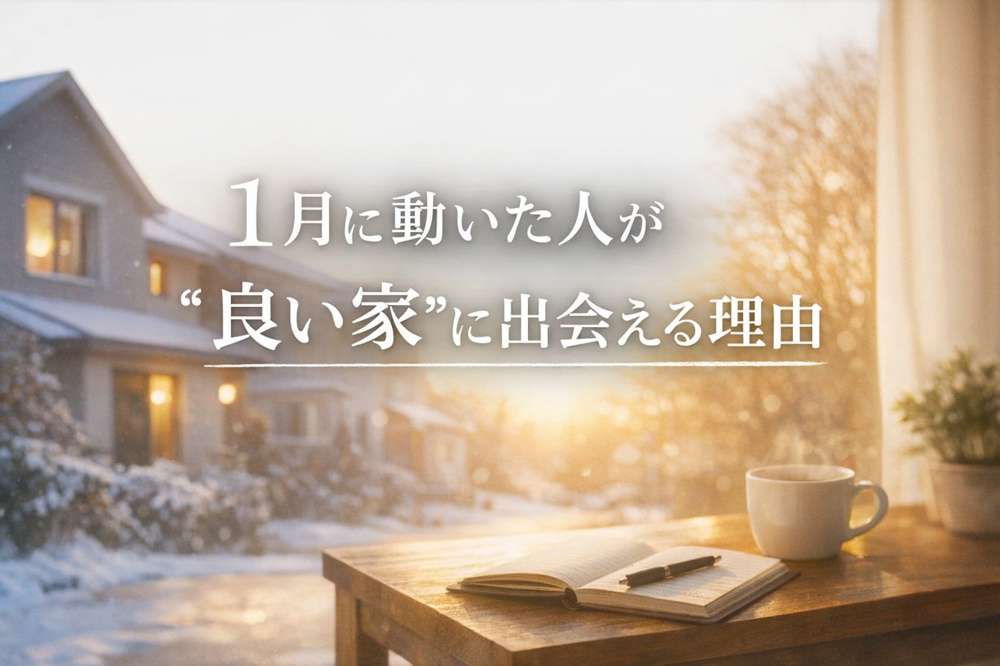 【新年スタートダッシュ】1月に動いた人が“良い家”を買える理由の画像