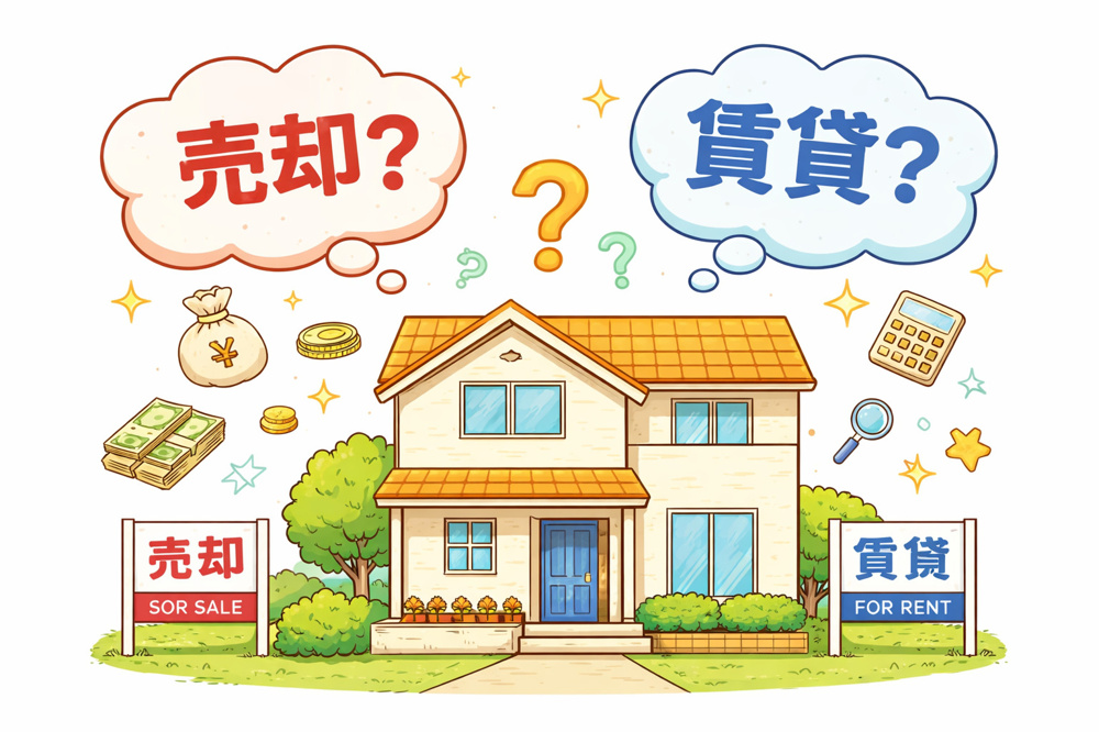 相続空き家、売るか貸すかの判断基準の画像