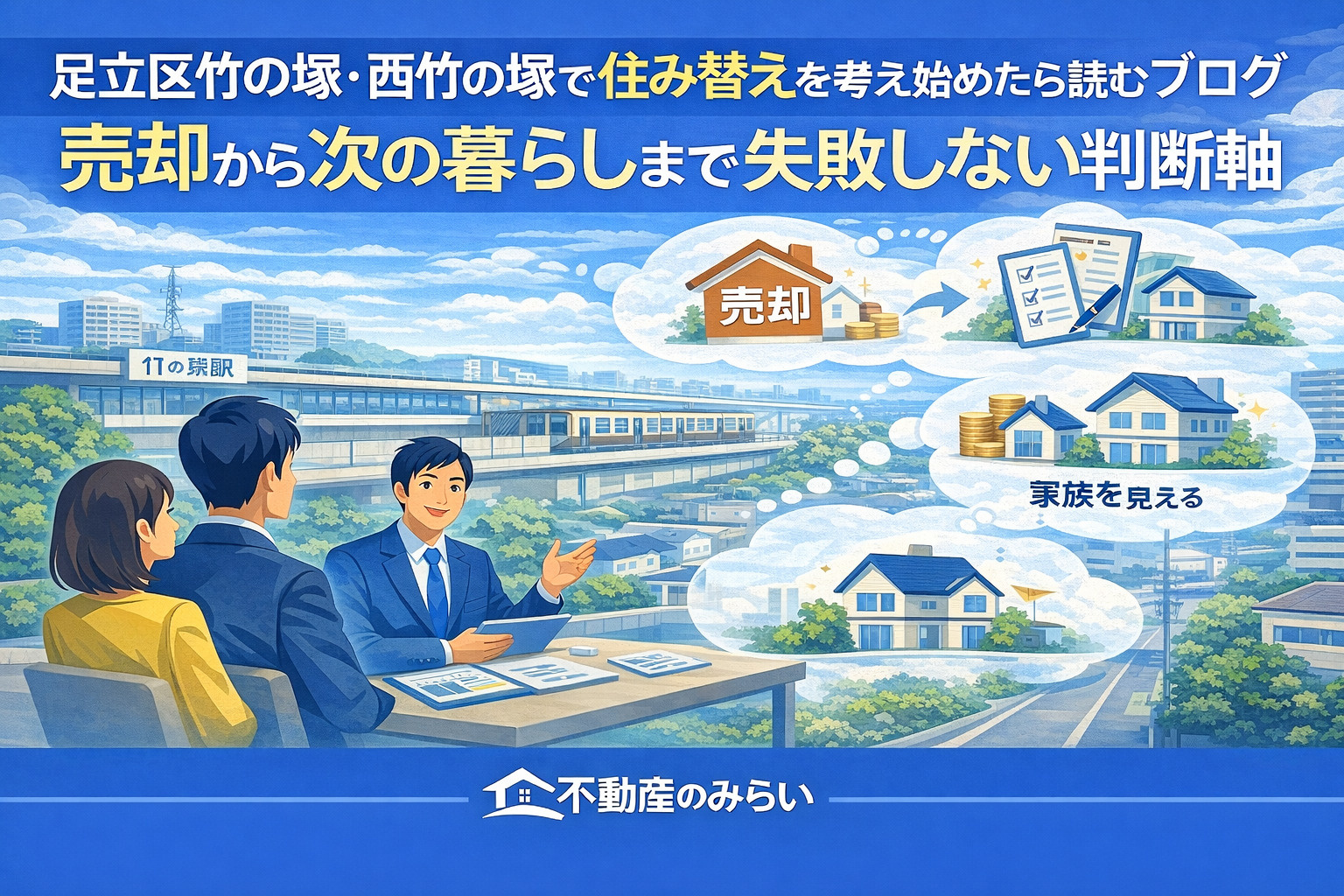 足立区竹の塚・西竹の塚で住み替えを考え始めたら読むブログ｜売却から次の暮らしまで失敗しない判断軸の画像