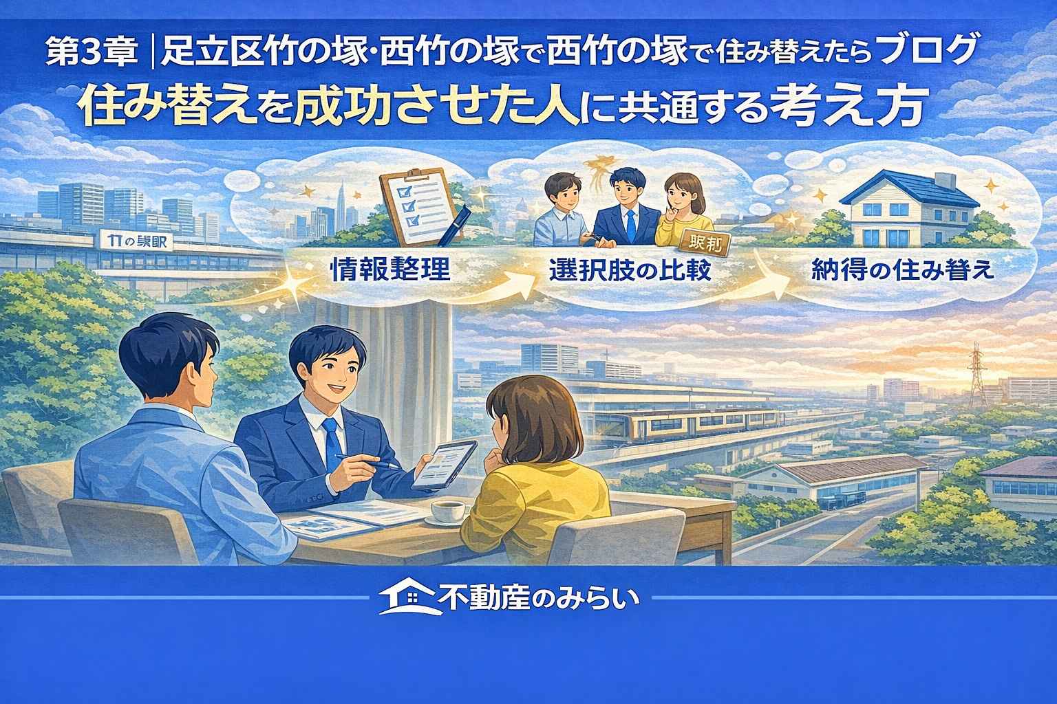 足立区竹の塚で住み替えを成功させた人の考え方