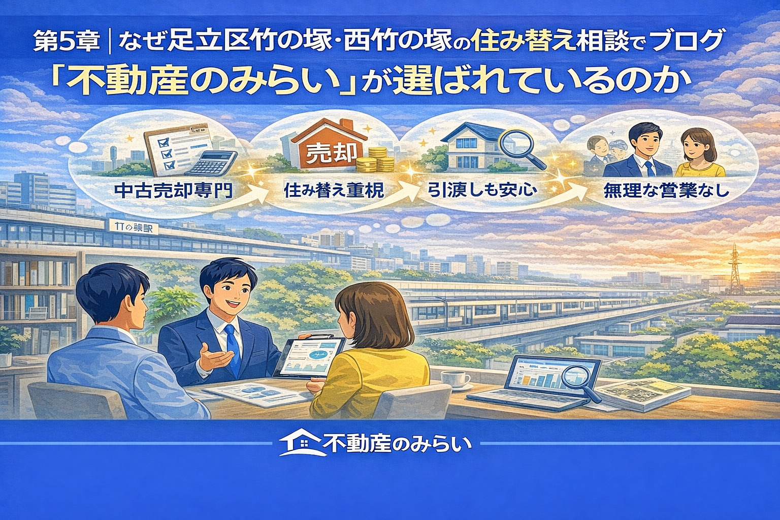 足立区竹の塚で不動産のみらいが選ばれる理由
