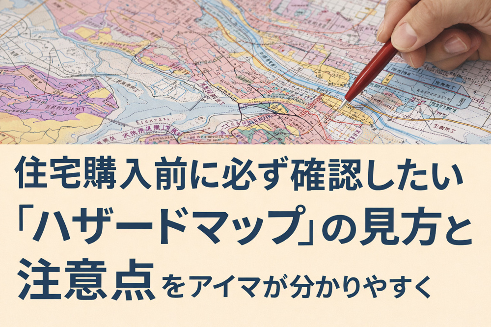 「住宅購入前に必ず確認したい『ハザードマップ』の見方と注意点」の画像
