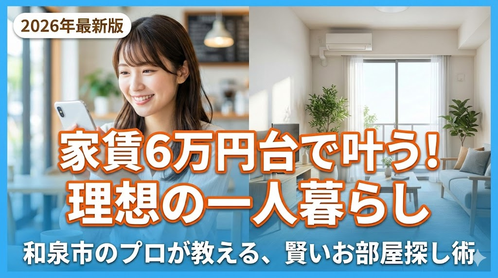 家賃6万円台で一人暮らしは快適にできる？広さや選び方のコツも紹介の画像
