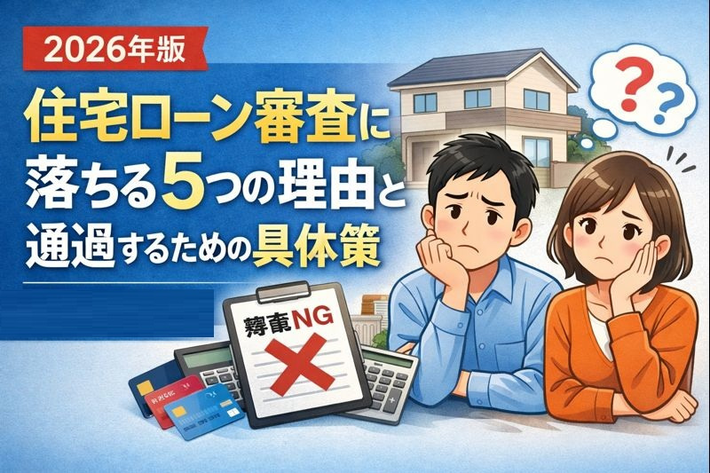 【2026年版】住宅ローン審査に落ちる5つの理由と通過するための具体策｜熊本・福岡対応の画像