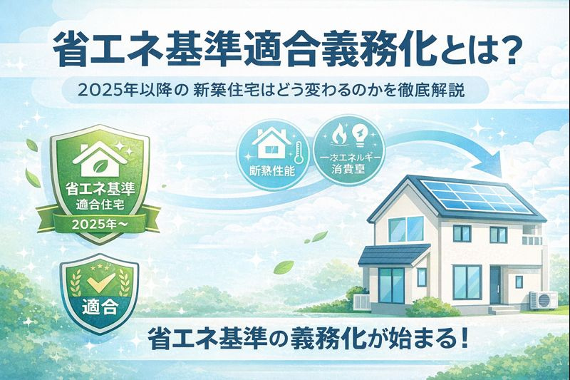 「省エネ基準適合義務化とは？2025年以降の新築住宅はどう変わるのかを徹底解説」の画像