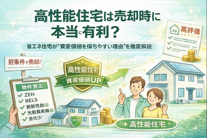「高性能住宅は売却時に本当に有利？省エネ住宅が“資産価値を保ちやすい理由”を徹底解説」の画像