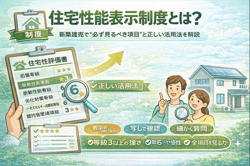 「住宅性能表示制度とは？新築建売で“必ず見るべき項目”と正しい活用法を解説」の画像