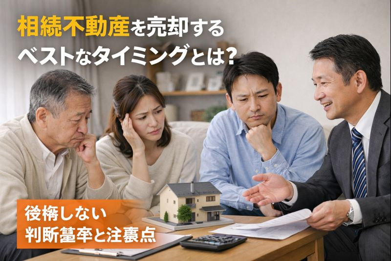 相続不動産を売却するベストなタイミングとは？後悔しない判断基準と注意点の画像