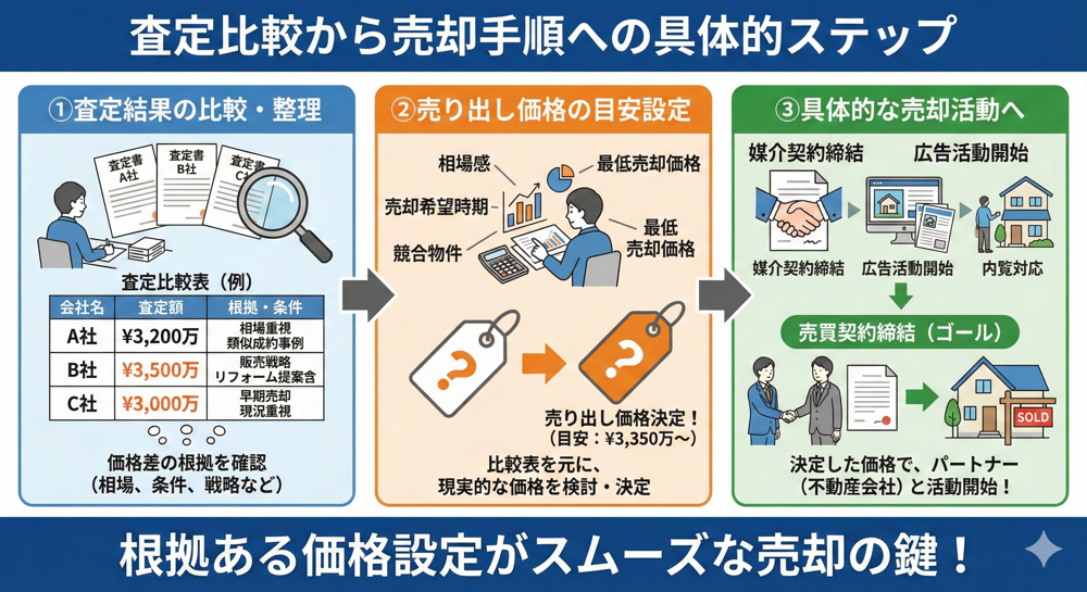 不動産の査定を比較するポイントは？売却手順を始めるコツも解説の画像