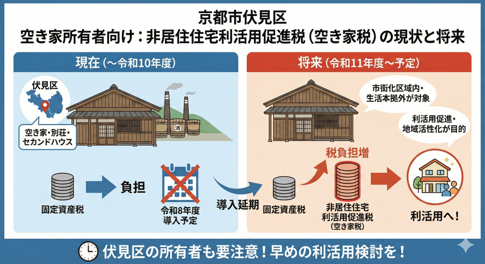 京都市伏見区で空き家を所有する方へ税負担は増加する？固定資産税と新税の違いも解説の画像