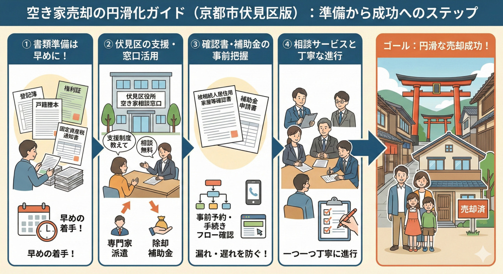 空き家の売却に必要書類は何がある？京都市伏見区の手続きも紹介の画像