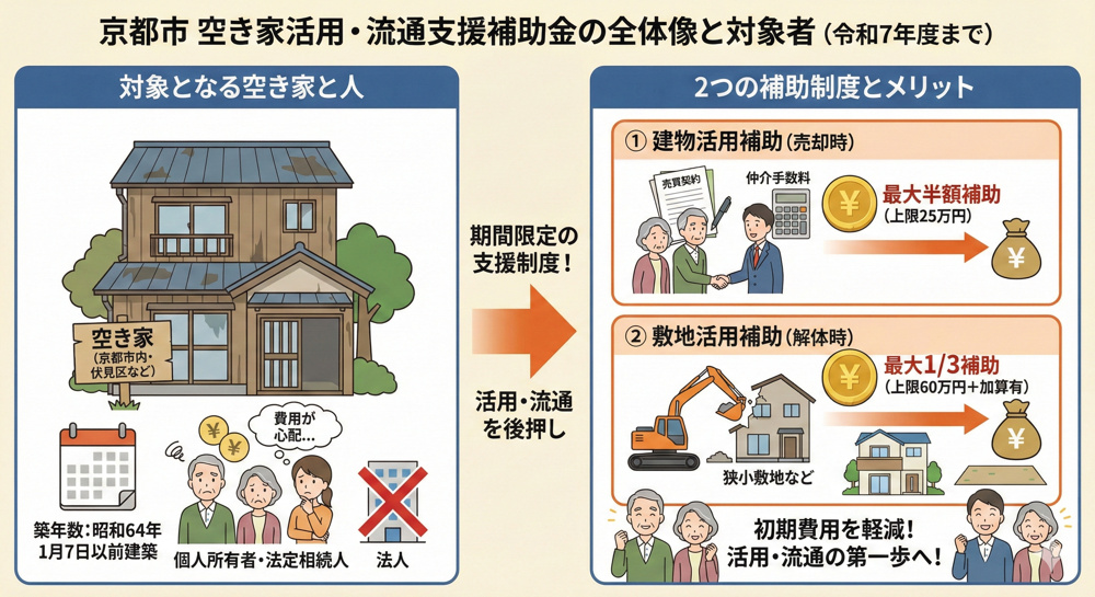 空き家の補助金は京都市伏見区で使える？申請手順や相談先も解説の画像