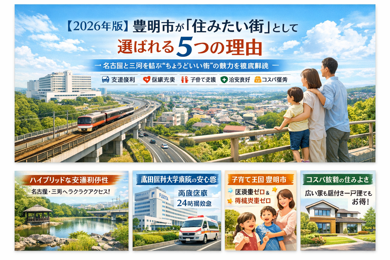 【2026年版】豊明市が「住みたい街」として選ばれる5つの理由の画像