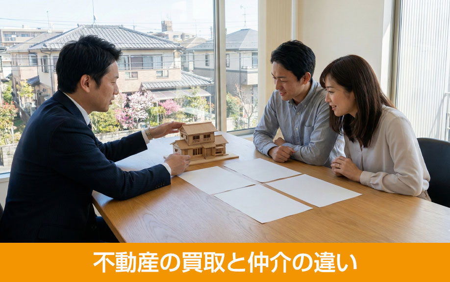 不動産の買取と仲介の違い