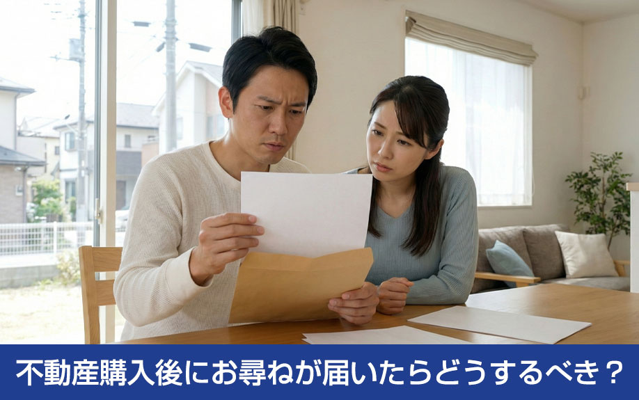 不動産購入後にお尋ねが届いたらどうするべき？