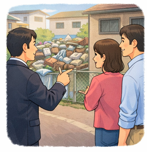 中古戸建売却中に隣家がゴミ屋敷だった場合の対処法の画像