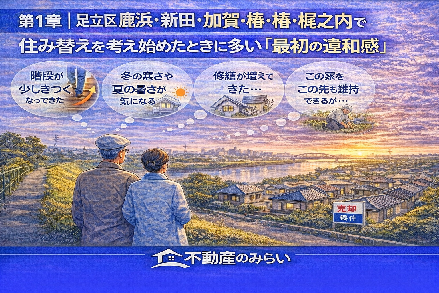 足立区鹿浜・新田・加賀・椿・堀之内で住み替えを考え始めた違和感