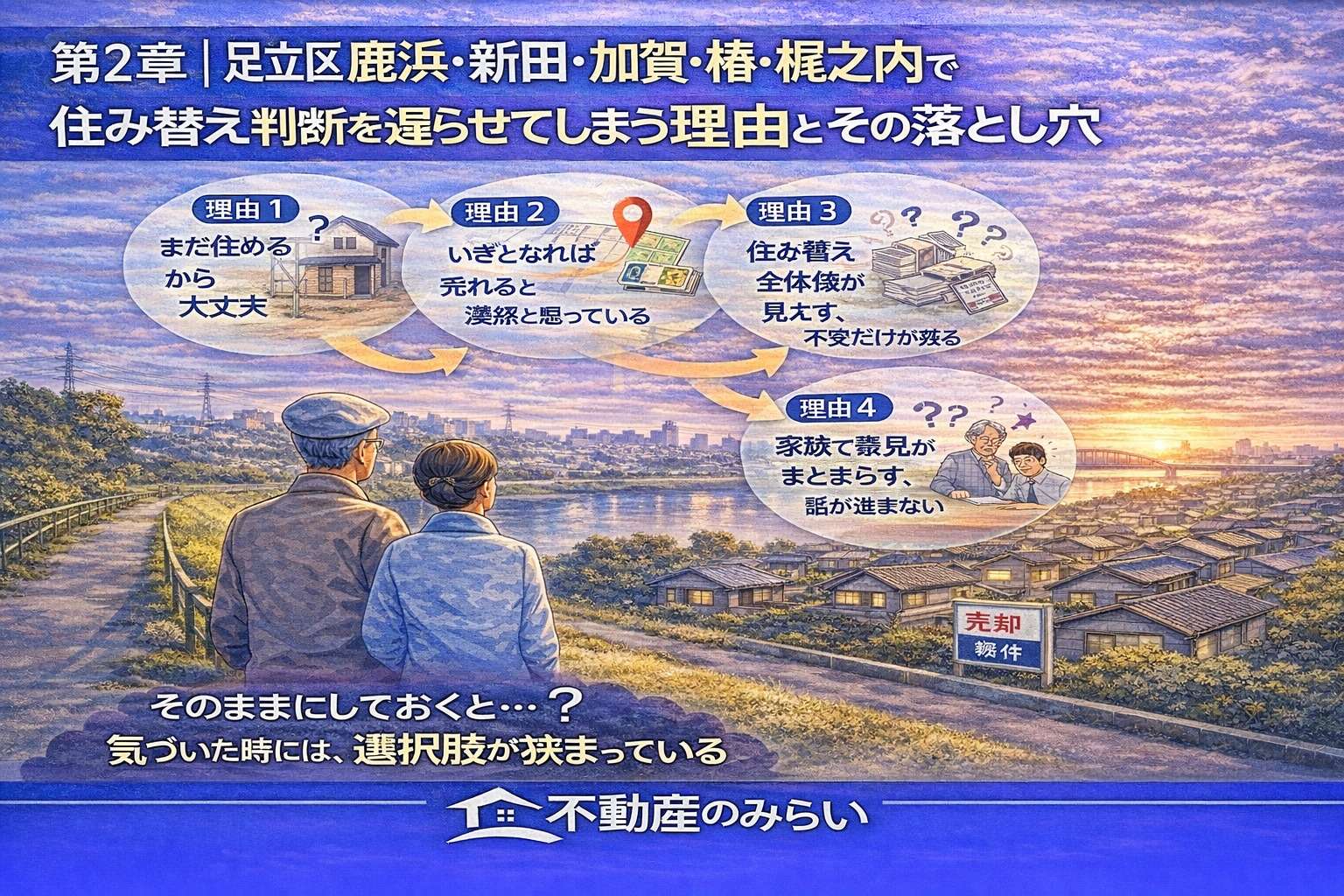 足立区鹿浜・新田・加賀・椿・堀之内で住み替え判断を遅らせる理由