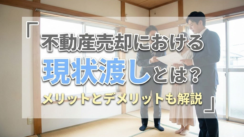 不動産売却における現状渡しとは？メリットとデメリットも解説の画像