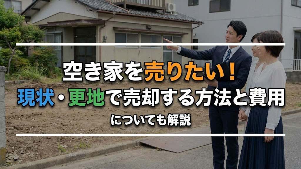 空き家を売りたい！現状・更地で売却する方法と費用についても解説の画像