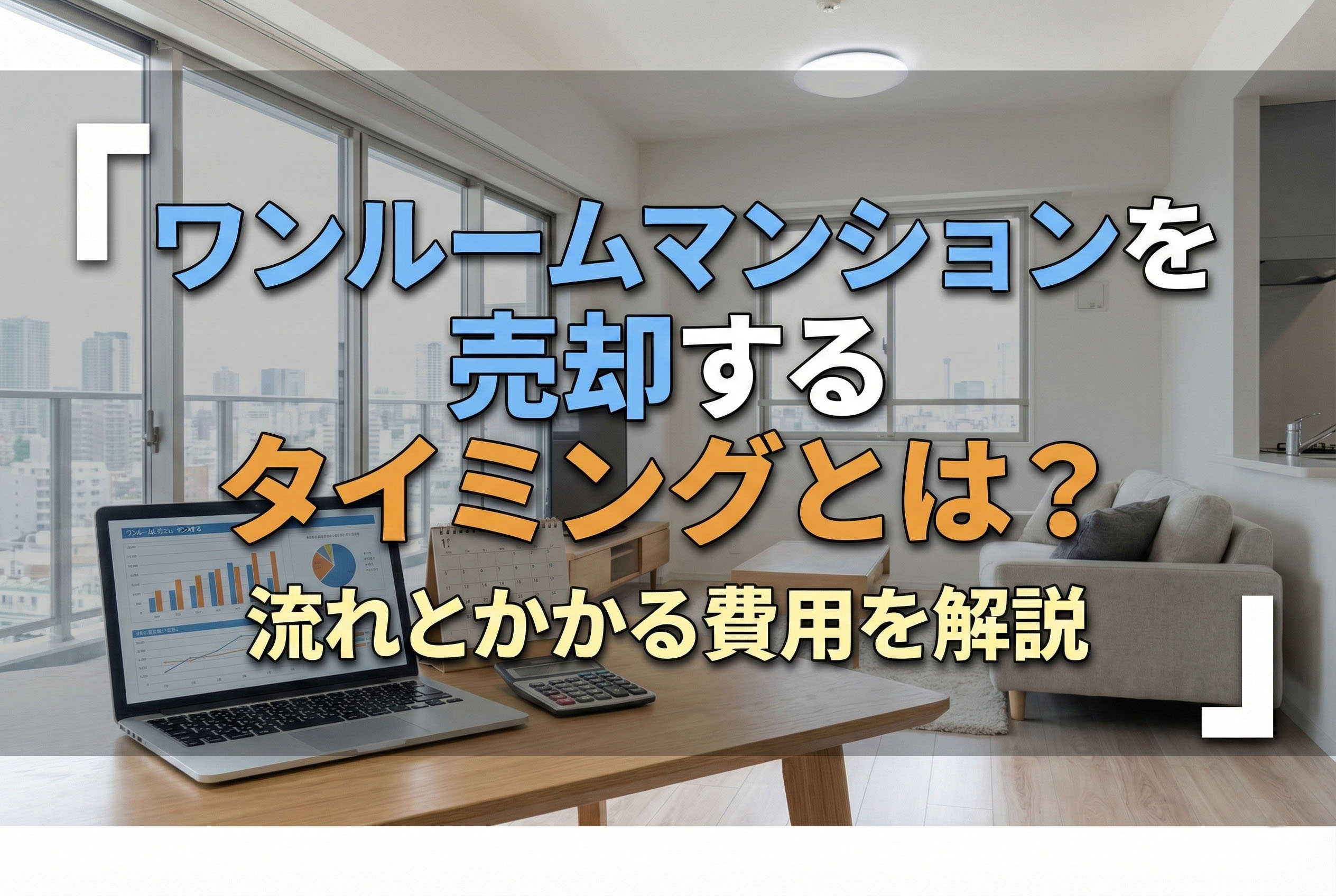 ワンルームマンションを売却するタイミングとは？流れとかかる費用を解説
