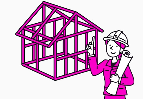 建物検査イラスト