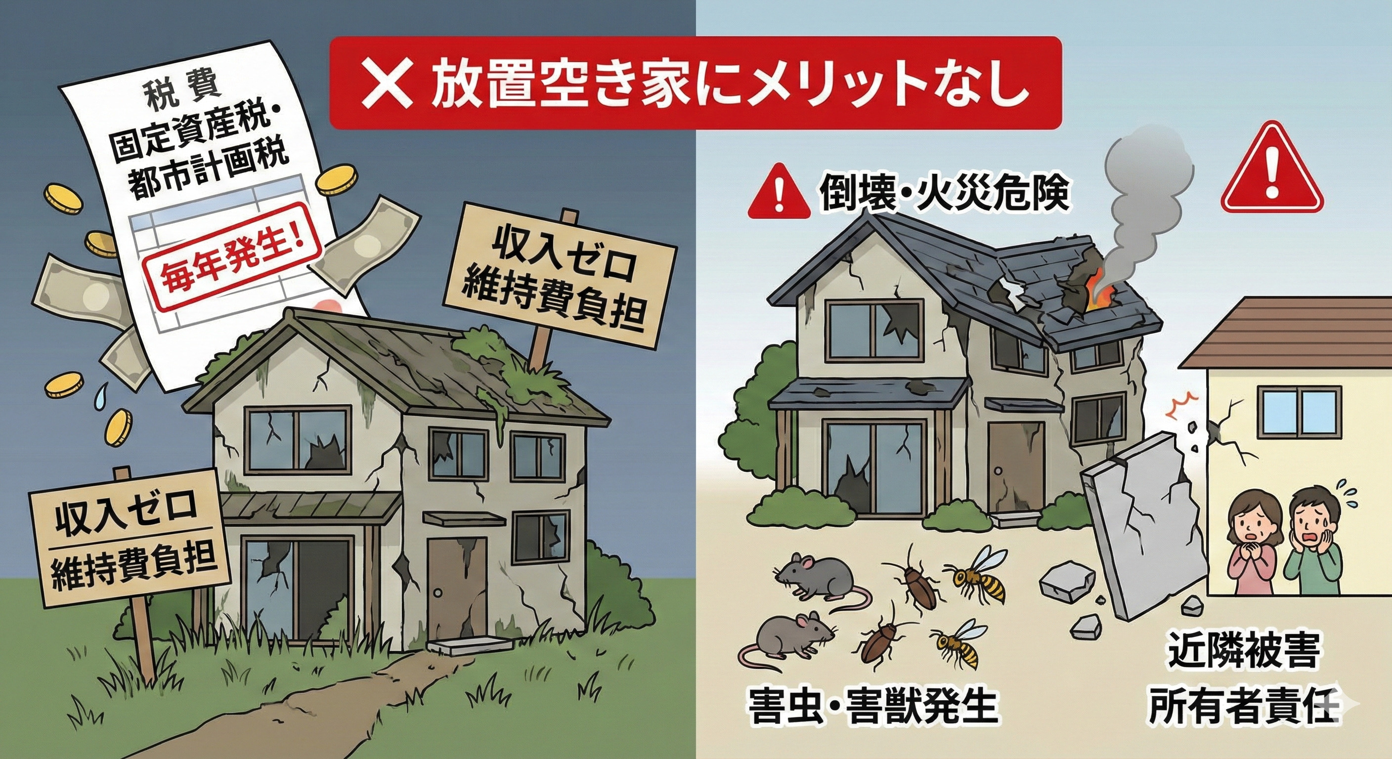 ️【長岡京市】放置空き家はメリットなし？ 知らないと危険なリスクと、今すぐ考えるべき現実的な対策の画像