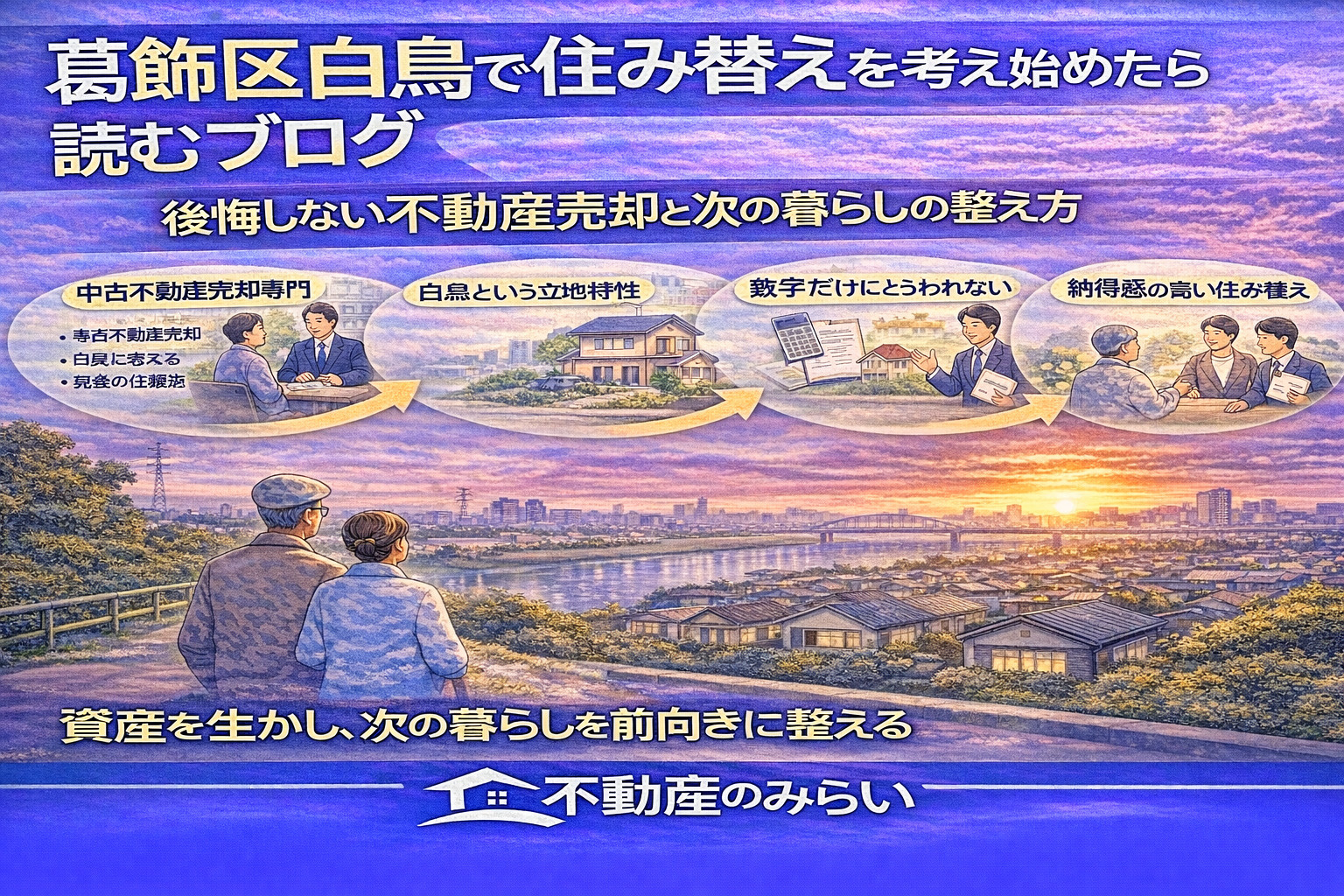 葛飾区白鳥で住み替えを考える不動産売却のイメージ