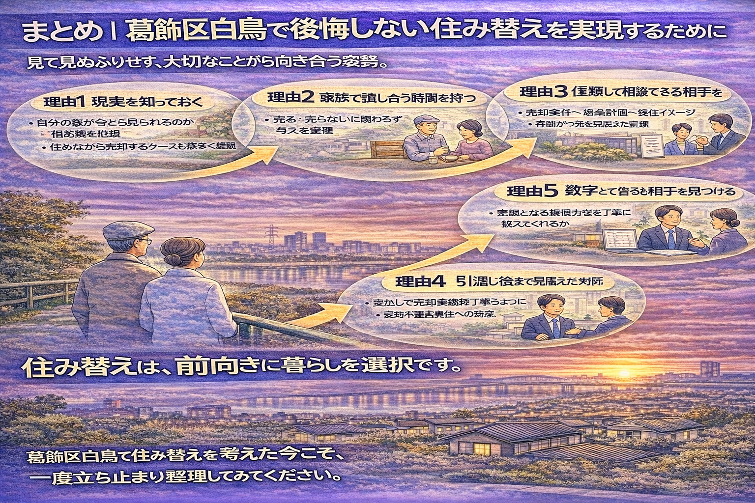葛飾区白鳥で後悔しない住み替えのまとめ