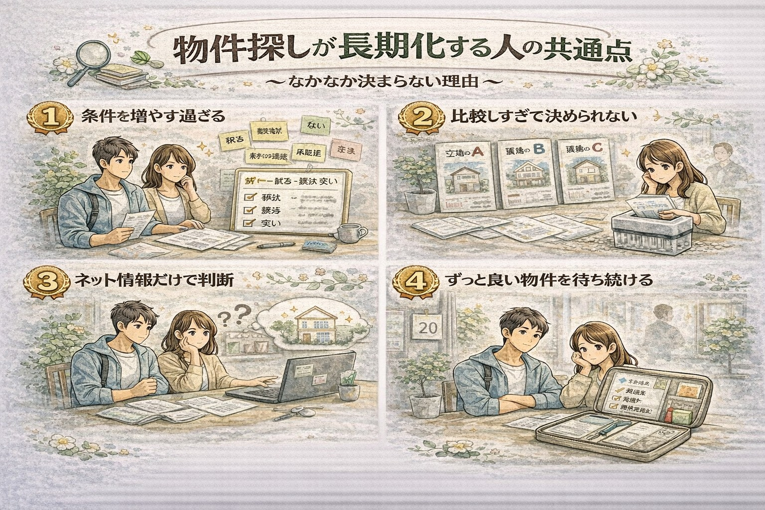 物件探しが長期化する人の共通点の画像