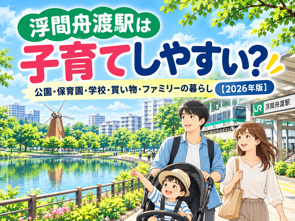 浮間舟渡駅は子育てしやすい？公園・保育園・学校・買い物・ファミリーの暮らし【2026年版】の画像