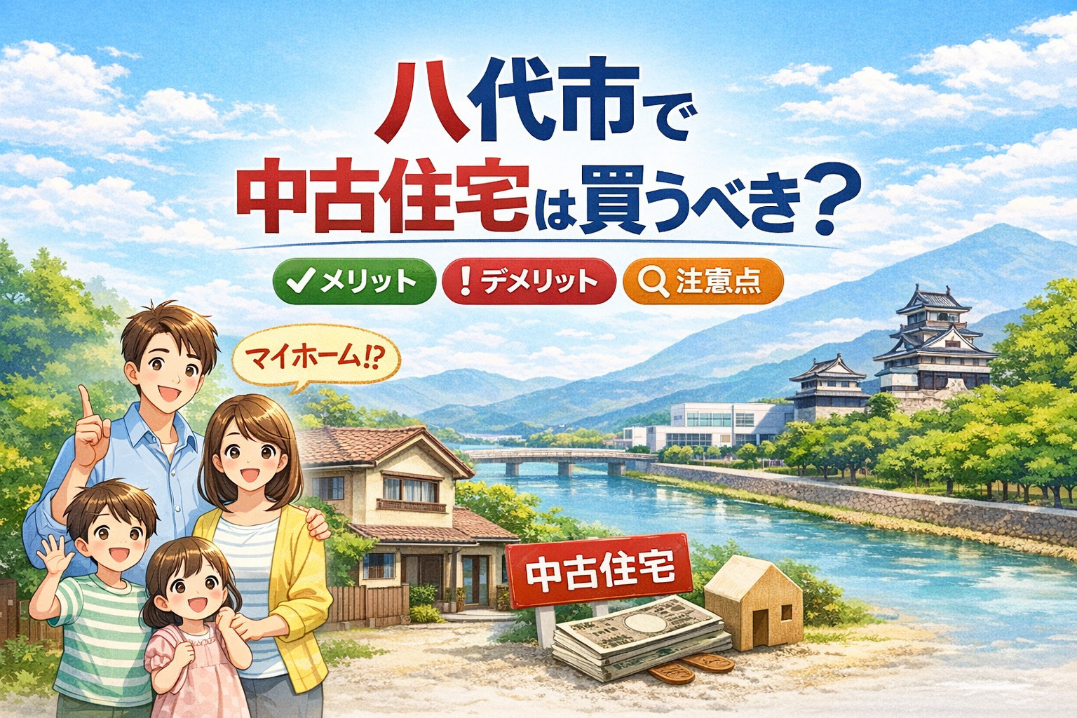 八代市で中古住宅は買うべき？メリット・デメリットと注意点の画像