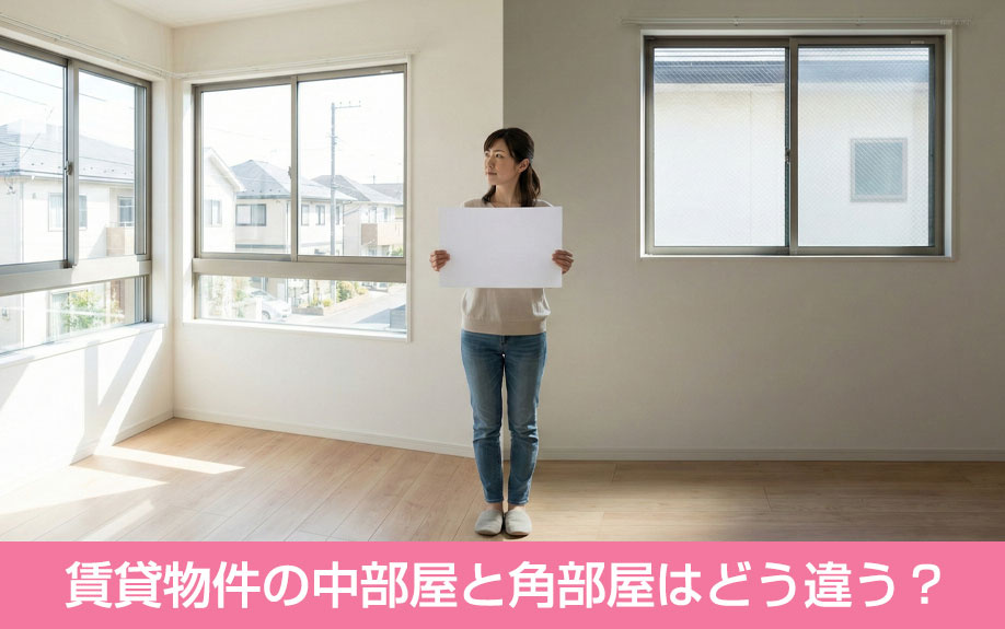 賃貸物件の中部屋と角部屋はどう違う？