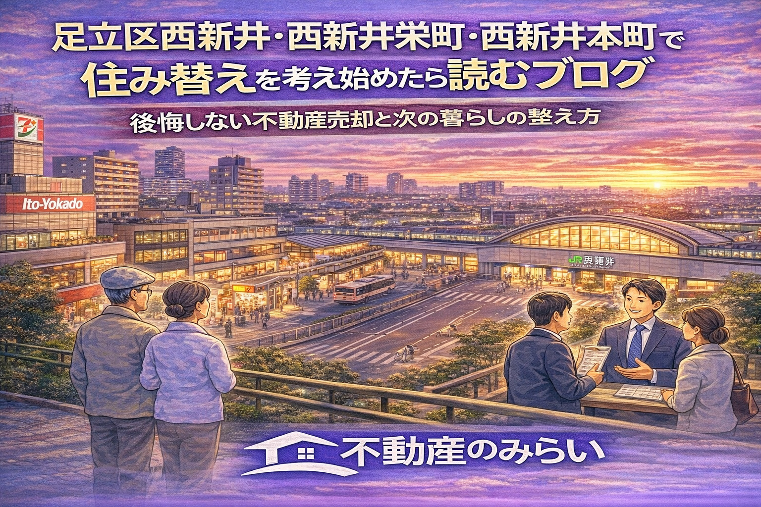 足立区西新井・西新井栄町・西新井本町で住み替えを考え始めたら読むブログ｜ 後悔しない不動産売却と次の暮らしの整え方の画像