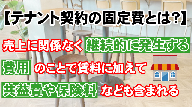 【テナント契約の固定費とは？】賃料以外にかかる費用と削減ポイントの画像