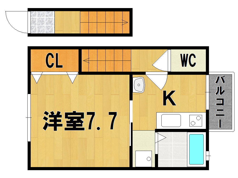 メゾンド・アイリス 間取り Plan B（サンプル）