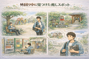 外回り中に見つけた癒しスポットの画像