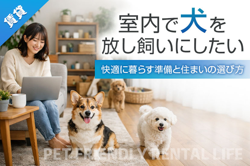【賃貸】室内で犬を放し飼いにしたい！快適に暮らす準備と住まいの選び方の画像