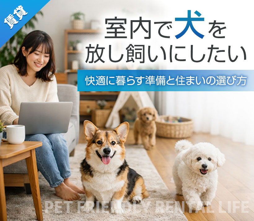 【賃貸】室内で犬を放し飼いにしたい！快適に暮らす準備と住まいの選び方