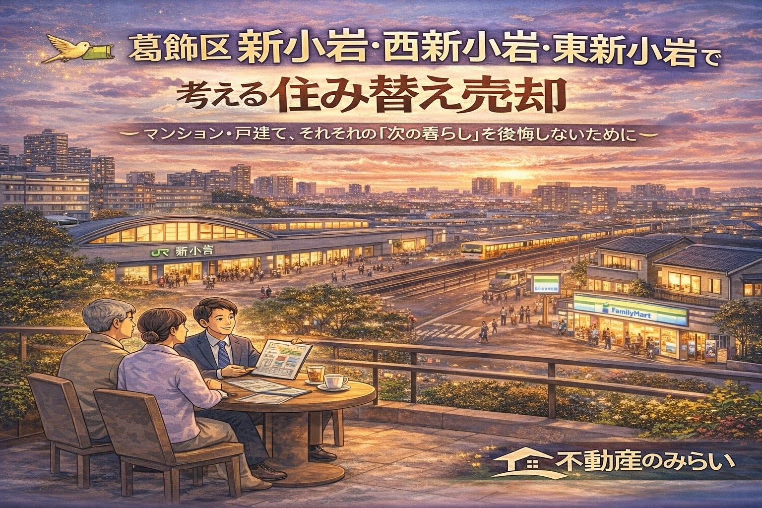 葛飾区 新小岩・西新小岩・東新小岩で考える住み替え売却 ― マンション・戸建て、それぞれの「次の暮らし」を後悔しないために ―の画像