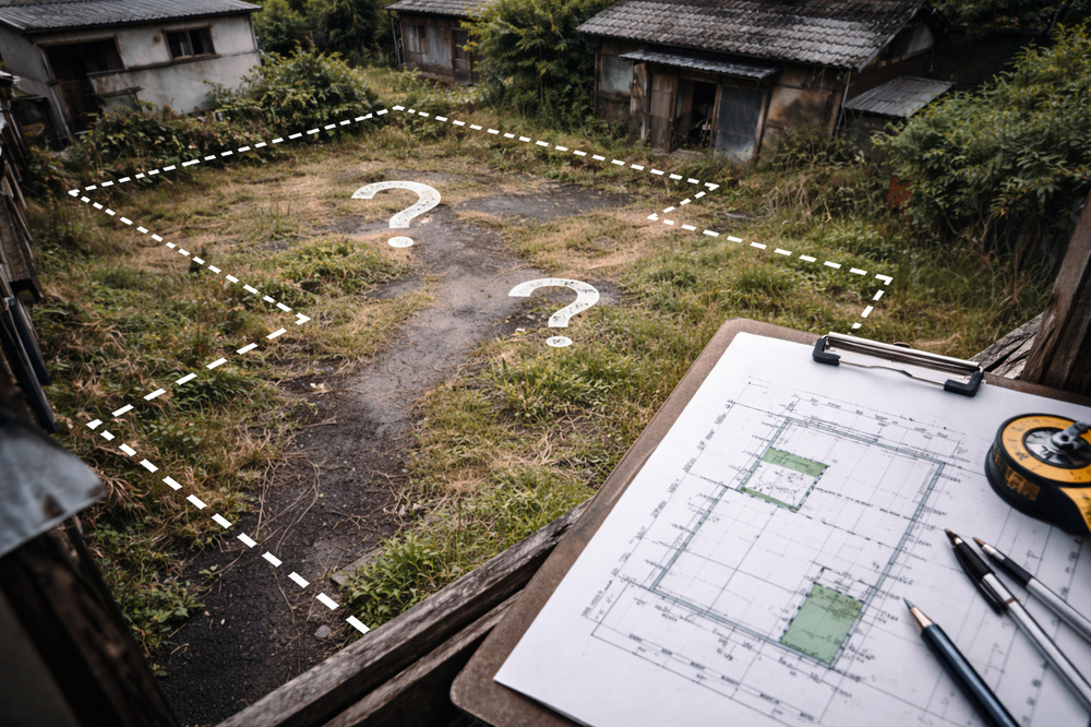 境界未確定・再建築不可物件の「負の権利」を財産目録でどう評価するかの画像