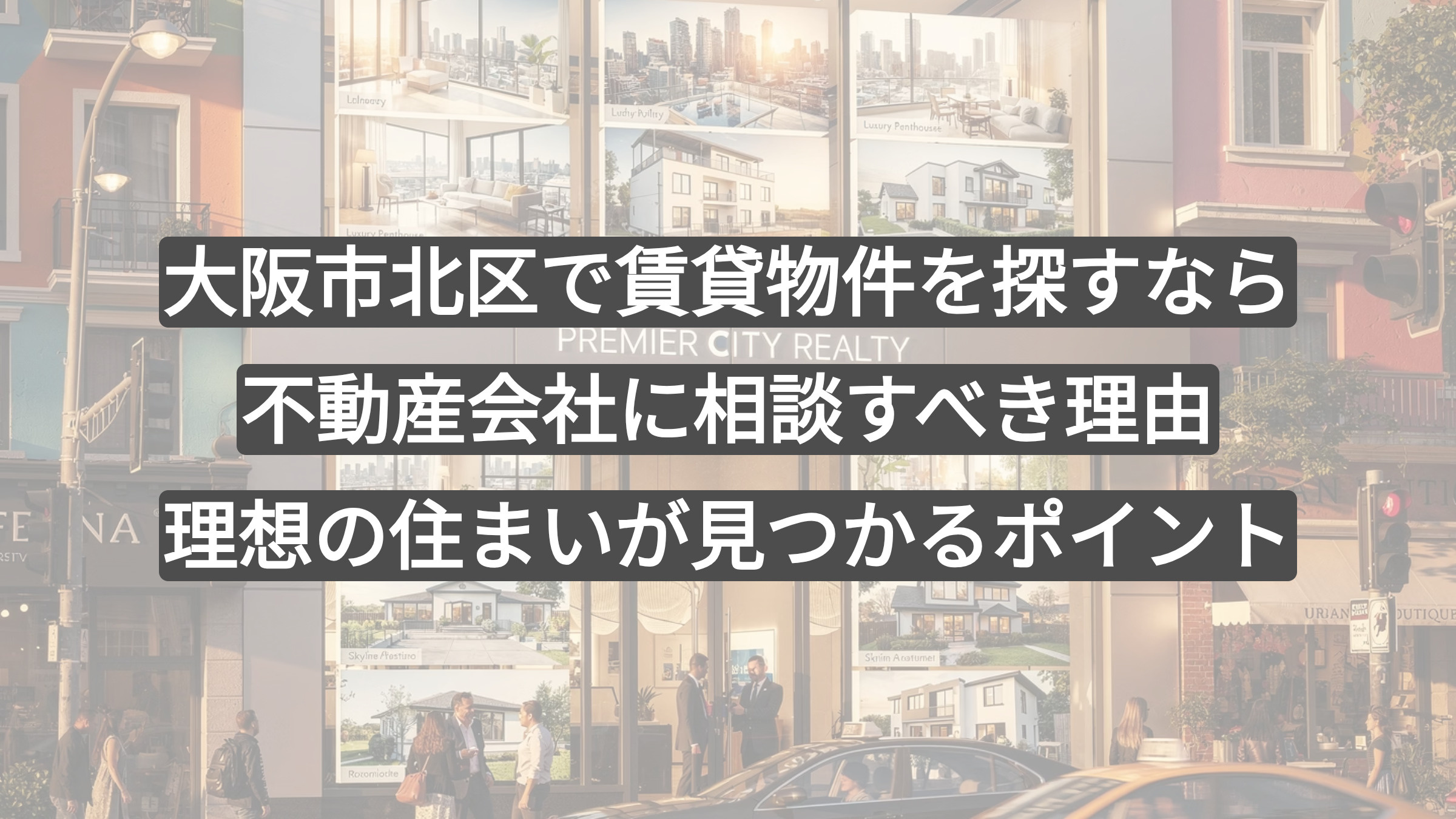 大阪市北区で賃貸物件を探すなら不動産会社に相談すべき理由｜理想の住まいが見つかるポイントの画像