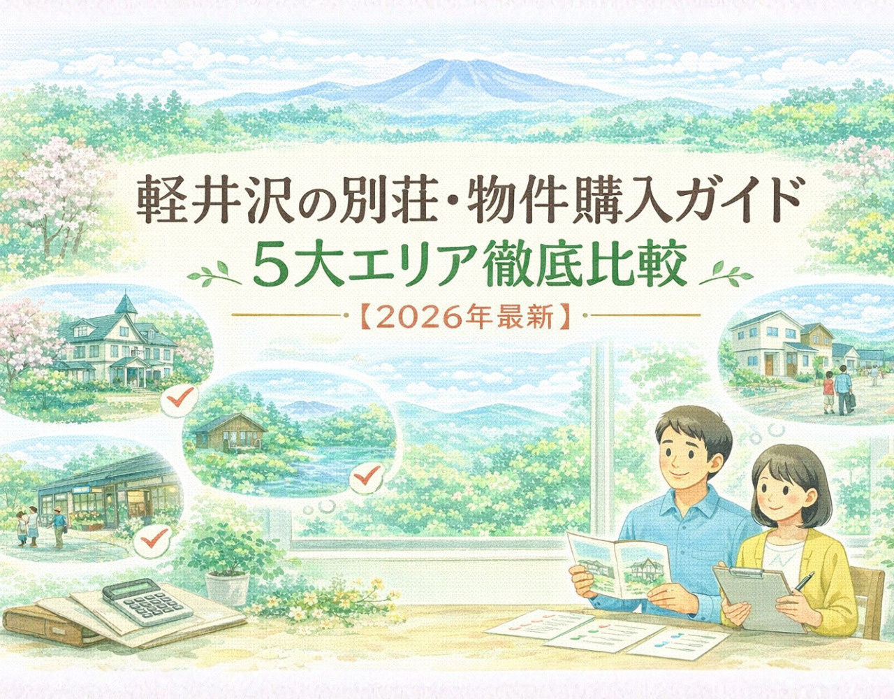 軽井沢の別荘・物件購入ガイド｜5大エリア徹底比較【2026年最新】の画像