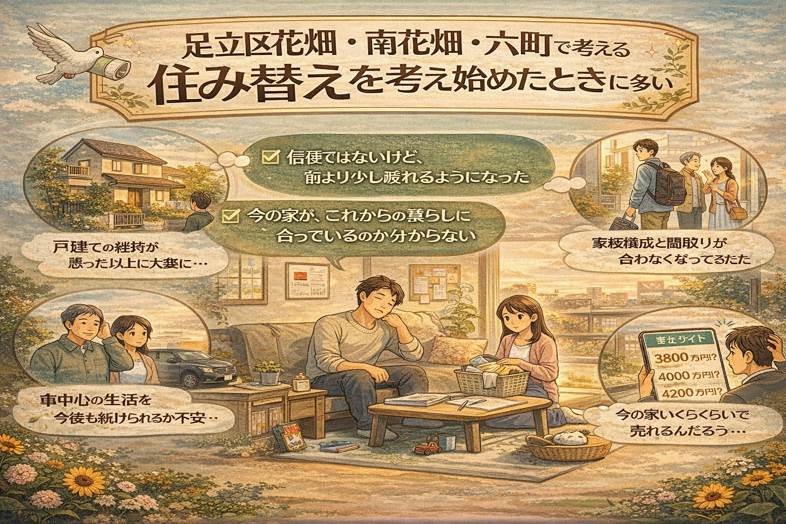 足立区花畑・南花畑・六町で住み替えを考え始めたときの違和感