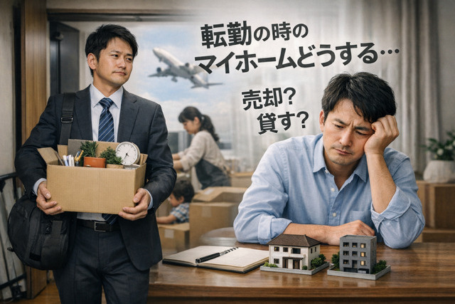 マイホーム転勤の時どうする？売却か賃貸か方法と対策をご紹介の画像