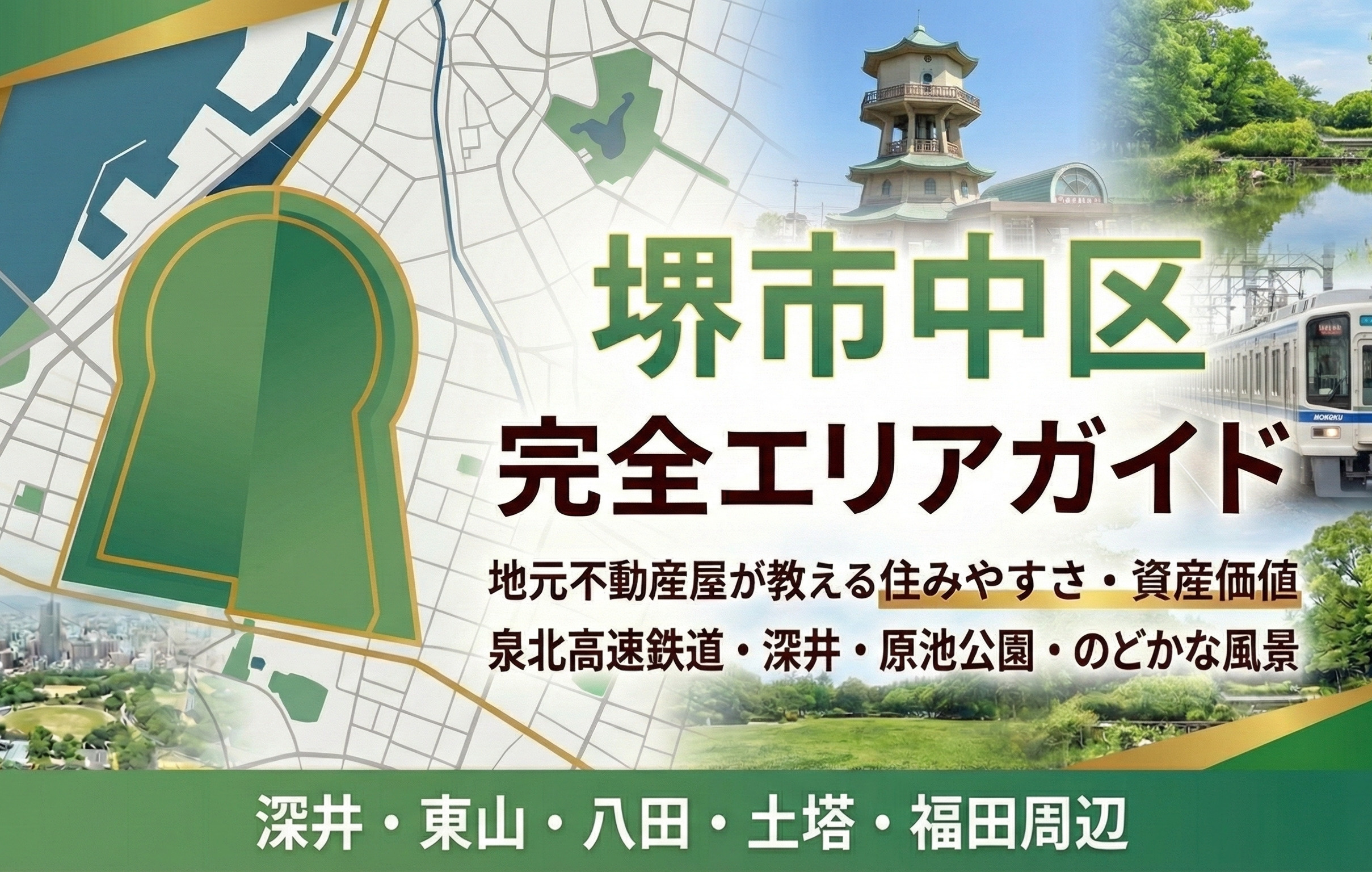 【中区Vol.6】泉北の緑と洗練が調和する街。「東陶器・晴美台」エリアで叶える、四季を感じる邸宅の画像