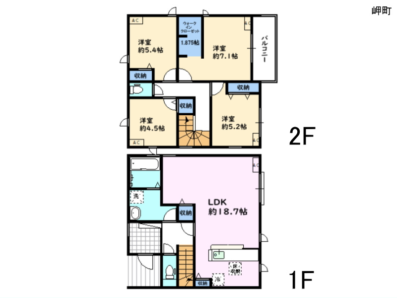 碧南市の新築住宅　岬町　間取図
