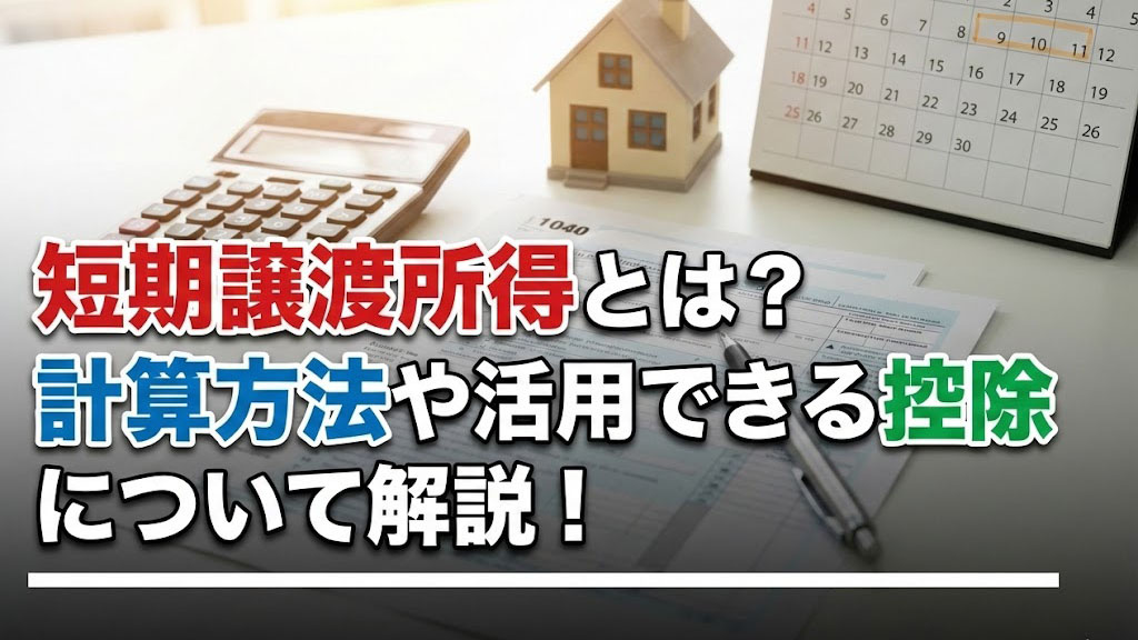 短期譲渡所得とは？計算方法や活用できる控除について解説！の画像