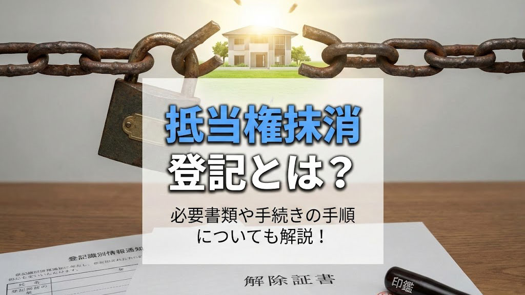抵当権抹消登記とは？必要書類や手続きの手順についても解説！の画像